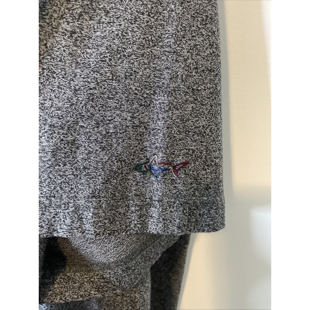 Greg Norman XL Gray Heather Polo Shirt Mercerized Cotton Golf Short Sleeve - Picture 4 of 11